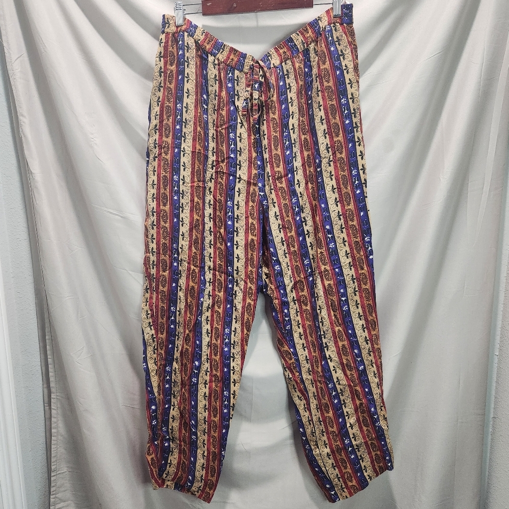 Melrose Silk Studio Vintage 70s Plus Size Silk Pants